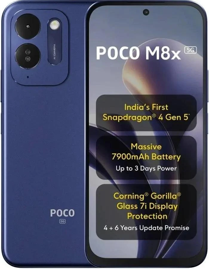 POCO M8x 5G отримав акумулятор 7900 мА·год і Snapdragon 4 Gen 5 5 POCO M8x 5G, POCO M8x, POCO M8x 5G ціна, POCO M8x характеристики, POCO M8x 7900 мА·год, POCO M8x Snapdragon 4 Gen 5, POCO M8x 5G акумулятор, POCO смартфон, POCO M8x HyperOS 3, POCO M8x Android 16, смартфон 7900 мА·год, бюджетний смартфон POCO, POCO новинка, POCO 5G, POCO M8x дата продажу