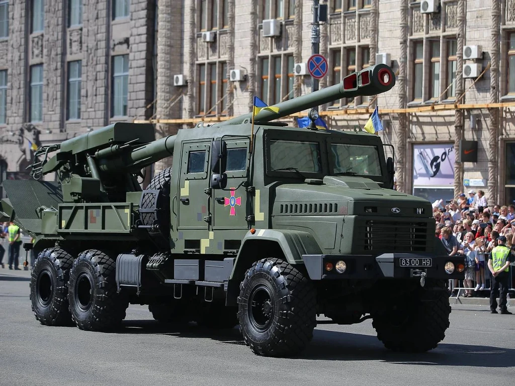 Перша версія Богдани на параді до Дня Незалежності