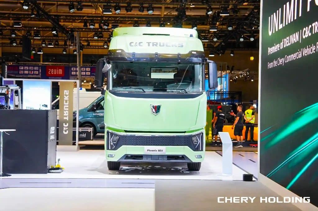 Компанія Сhery представила на IAA Transportation 2026 потужні електровантажівки